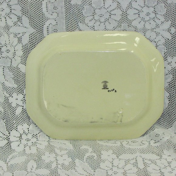 Antique Serving Platter GEORGE JONES & SON Crescent Ivory England - Picture 2 of 6